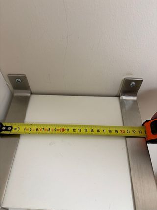 2 Baldas acero y blancas