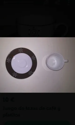 JUEGO DE TAZAS DE CAFE
