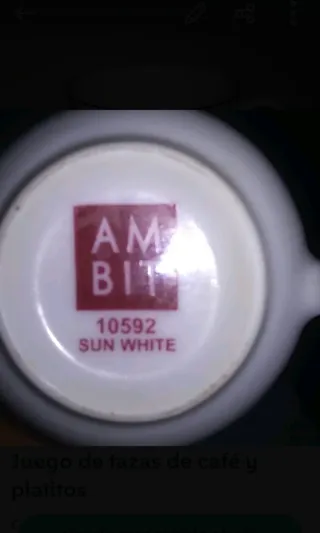JUEGO DE TAZAS DE CAFE