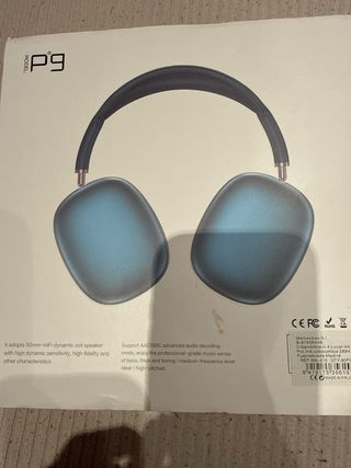 Auriculares P9 Plata y Blanco