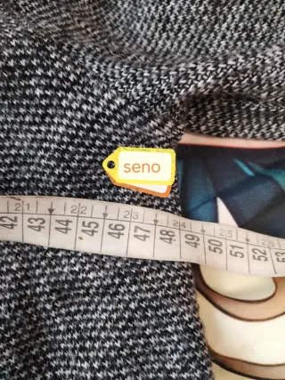 Cardigan asimmetrico grigio taglia unica