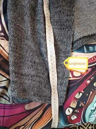 Cardigan asimmetrico grigio taglia unica