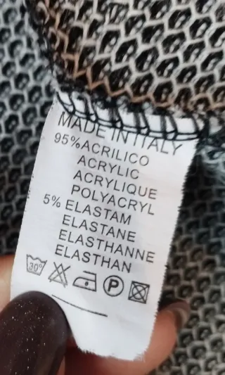 Cardigan asimmetrico grigio taglia unica