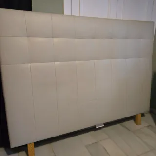 Cabecero Ikea 160x124 cm Piel Sintética Beige
