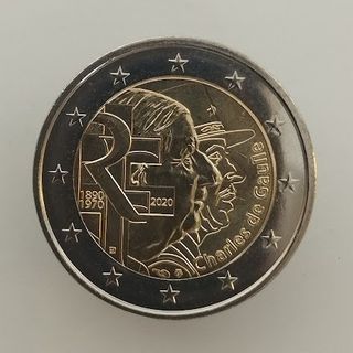 🇫🇷 2€ Francia 2020 Charles de Gaulle
