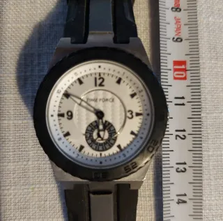 Reloj Time Force Negro y Plateado