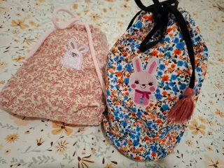 Bolsitos neceser infantiles con conejitos