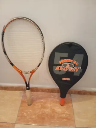 Bolsa de golf con palos y 2 raquetas