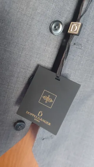 Gilet uomo Doppelganger grigio nuovo