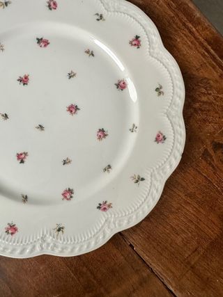 Juego de 4 platos de porcelana limoges