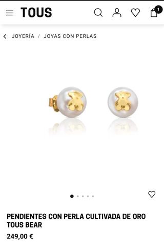 Pendientes Tous Perlas y Dorados