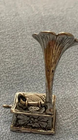 Mini Grammofono Argento 800 Vintage