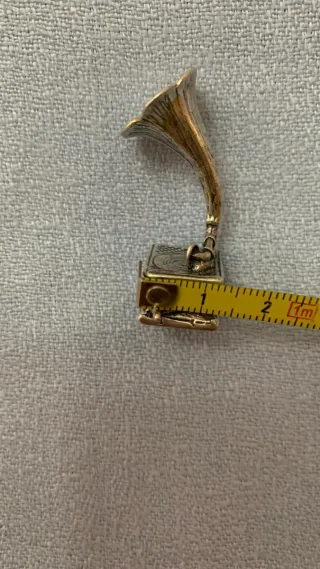 Mini Grammofono Argento 800 Vintage