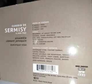 Leçons de Ténèbres - Sermisy