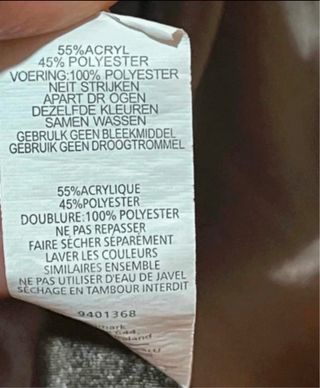 Abrigo largo pelo sintético gris