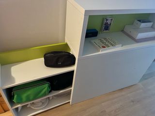 Mueble auxiliar cabecero blanco