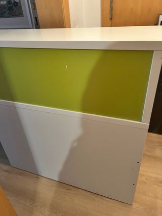 Mueble auxiliar cabecero blanco