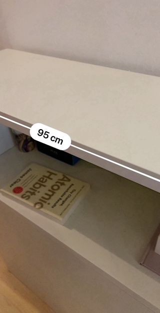 Mueble auxiliar cabecero blanco