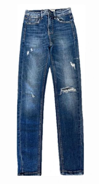 Pantalones tejanos desgastados