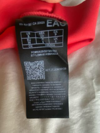 Abito Guess Rosso con Zip Nero Donna