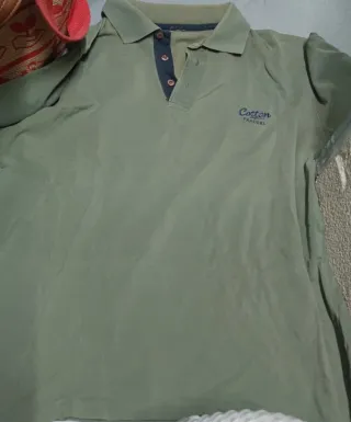 Polo Cotton Traders verde oliva