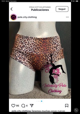 Shorts Pole Dance Twerk Pole City Talla Única