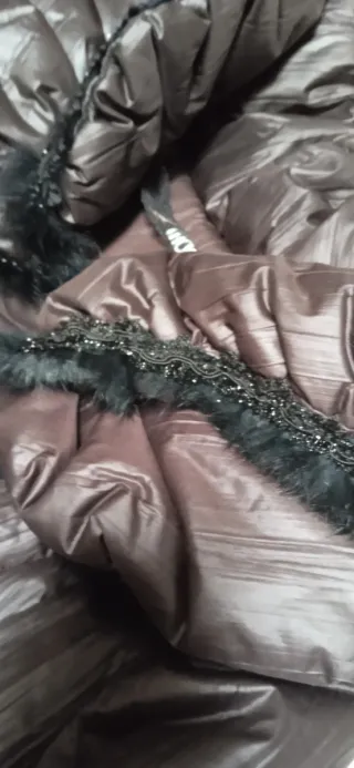 Piumino lungo marrone taglia 42