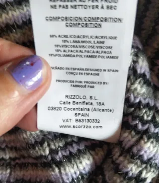 Chaqueta Tweed Scorzzo Talla M