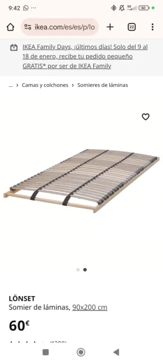 Cama alta Kura madera + somier de láminas