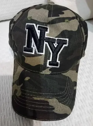 Cappellino NY Nero Verde militare