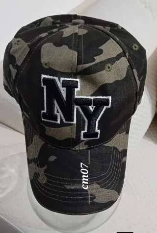 Cappellino NY Nero Verde militare