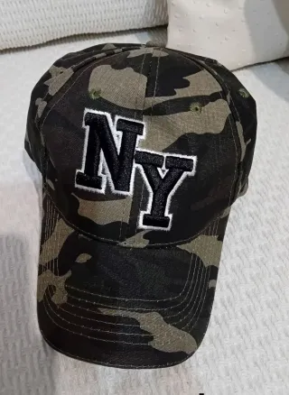 Cappellino NY Nero Verde militare
