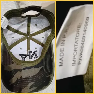 Cappellino NY Nero Verde militare