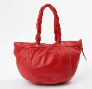 Bolso de cuero rojo Furla