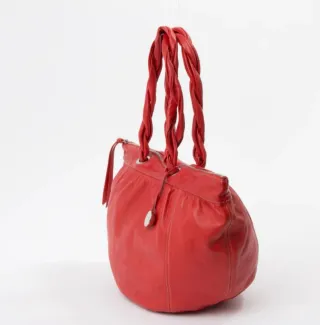 Bolso de cuero rojo Furla