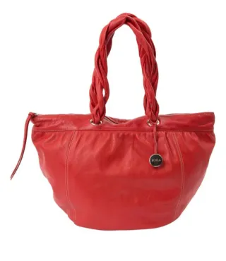 Bolso de cuero rojo Furla