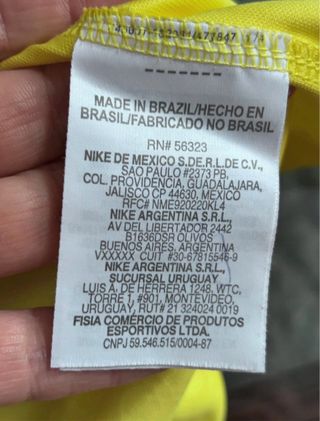 Camiseta Nike CBF Brasil Talla M