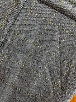 Pantalones de traje Mango grises y verdes