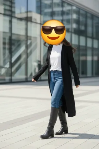 Casaco Cardigan Cedosce Preto Tamanho XS