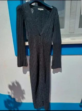 Casaco Cardigan Cedosce Preto Tamanho XS