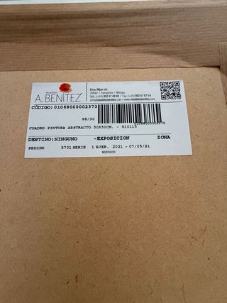 Pareja Cuadros Abstractos Dorados y Turquesa