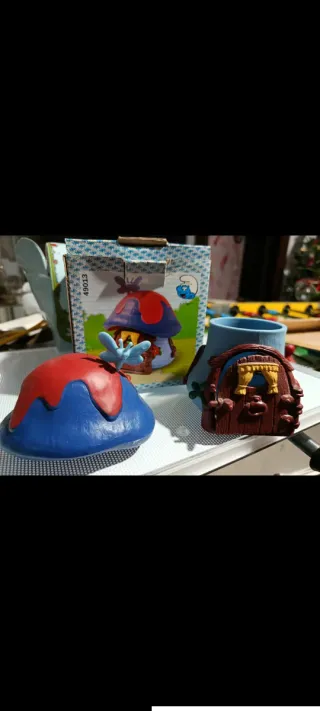 Casetta Smurf con scatola