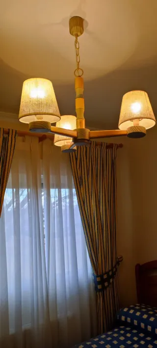 Dormitorio juvenil 2 camas madera