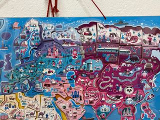 Puzzle Mapa Mundi Imantado Educativo