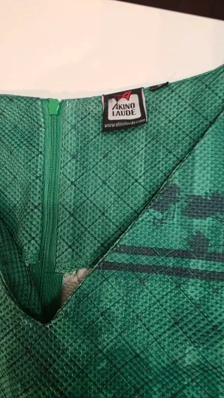 Vestido verde estampado