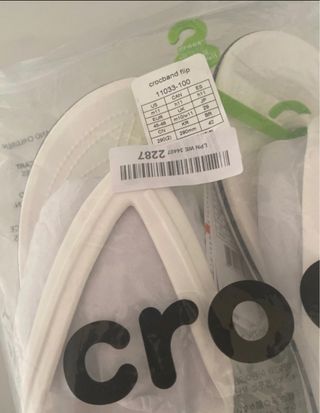 Chanclas Crocs Crocband Flip Blancas