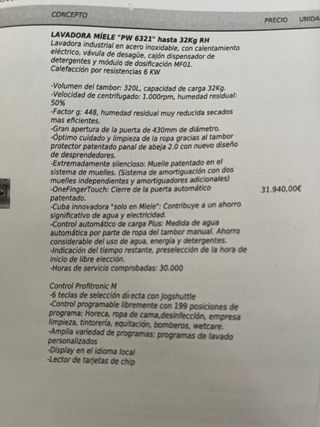 Lavadora Industrial Miele Grande