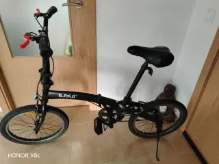 Bicicleta Plegable Negra