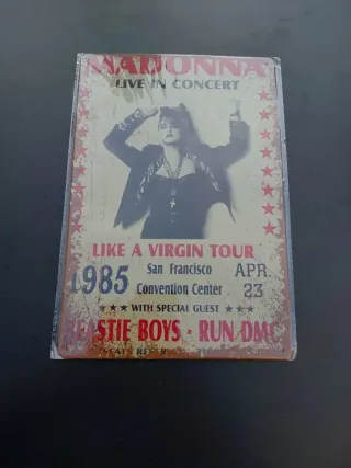 Targa Metallo Madonna Live in Concert