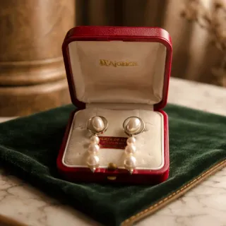 Pendientes Majorica Perlas Plata